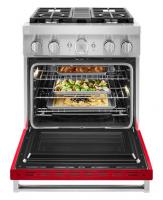 KitchenAid® 30'' Smart Commercial-Style Dual Fuel Range with 4 Burners