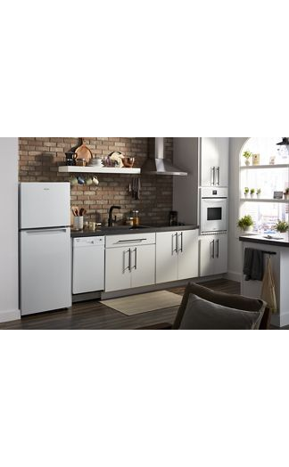 Small-Space Compact Dishwasher with Stainless Steel Tub.