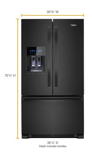 36-inch Wide French Door Refrigerator - 25 cu. ft.