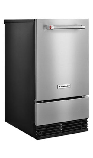 KitchenAid® 18'' Automatic Ice Maker with PrintShield™ Finish.