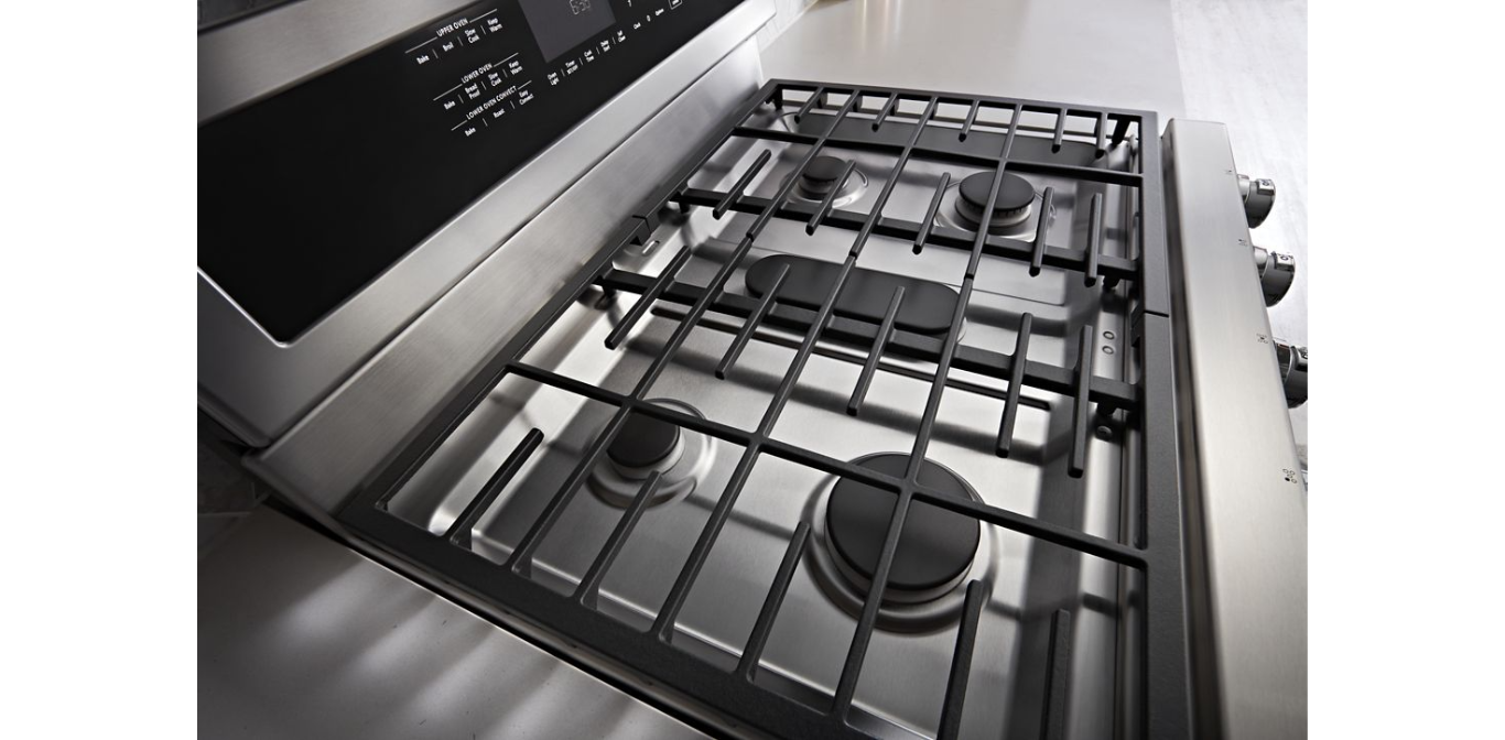 30-Inch 5 Burner Gas Double Oven Convection Range