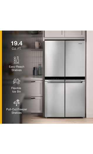 36-inch Wide Counter Depth 4 Door Refrigerator - 19.4 cu. ft.
