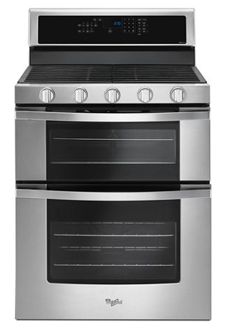 6.0 Cu. Ft. Gas Double Oven Range with EZ-2-Lift™ Hinged Grates