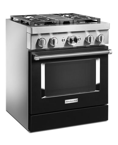 KitchenAid® 30'' Smart Commercial-Style Dual Fuel Range with 4 Burners