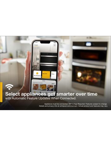 6.4 Total Cu. Ft. Combo Wall Oven with Air Fry When Connected