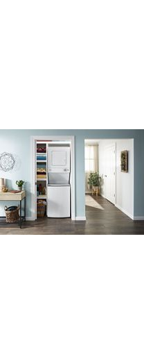 1.6 cu.ft, 120V/20A Electric Stacked Laundry Center with 6 Wash cycles and Wrinkle Shield™
