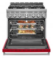 KitchenAid® 36'' Smart Commercial-Style Gas Range with 6 Burners