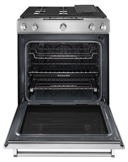 30-Inch 5 Burner Gas Convection Slide-In Range with Baking Drawer