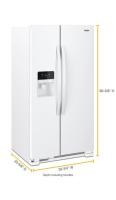 33-inch Wide Side-by-Side Refrigerator - 21 cu ft