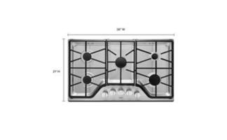 36-inch Wide Gas Cooktop with Power™ Burner