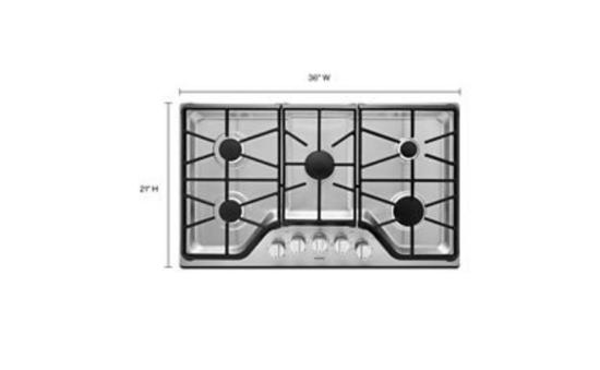 36-inch Wide Gas Cooktop with Power™ Burner