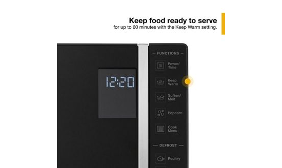 1.1 Cu. Ft. Capacity Countertop Microwave with 900 Watt Cooking Power