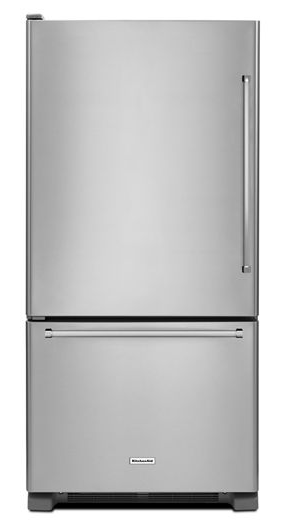 19 cu. ft. 30-Inch Width Full Depth Non Dispense Bottom Mount Refrigerator.
