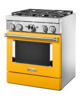 KitchenAid® 30'' Smart Commercial-Style Dual Fuel Range with 4 Burners
