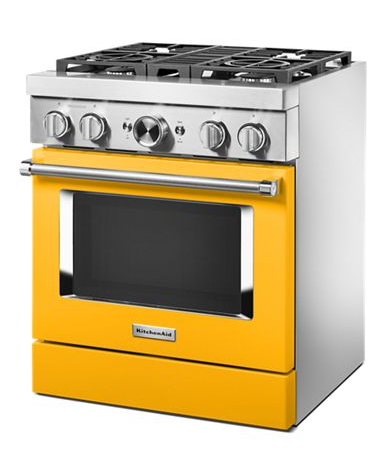 KitchenAid® 30'' Smart Commercial-Style Dual Fuel Range with 4 Burners