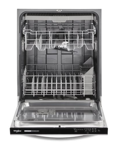 Eco Series Quiet Dishwasher with a washing 3rd Rack & Water Repellent Silverware Basket