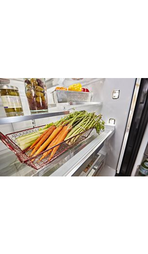 26.8 cu. ft. 36-Inch Width Standard Depth French Door Refrigerator with Exterior Ice and Water and PrintShield™ finish