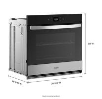 5.0 Cu. Ft. Single Wall Oven with Air Fry When Connected.