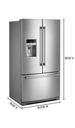 36-Inch Wide French Door Refrigerator - 27 Cu. Ft.