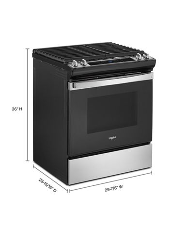 5.0 Cu. Ft. Whirlpool® Gas Range with Frozen Bake™ Technology