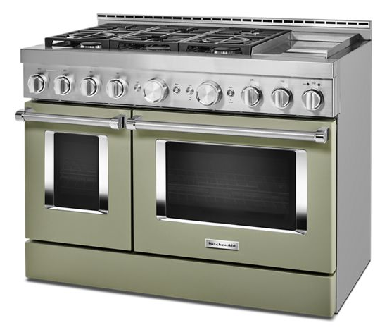  KitchenAid® 48'' Smart Commercial-Style Gas Range with Griddle
