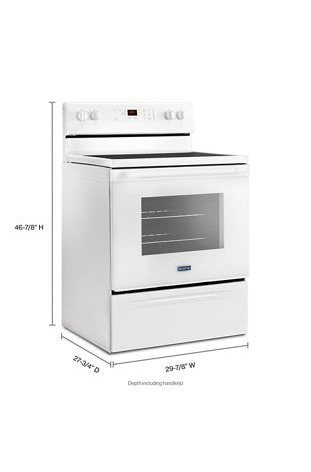 30-Inch Wide Electric Range With Shatter-Resistant Cooktop - 5.3 Cu. Ft.