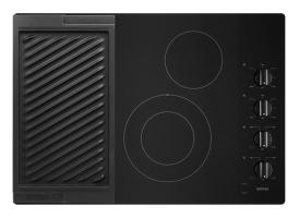 30-Inch Electric Cooktop with Reversible Grill and Griddle