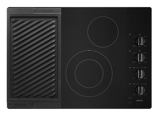 30-Inch Electric Cooktop with Reversible Grill and Griddle