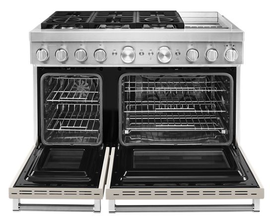 KitchenAid® 48'' Smart Commercial-Style Dual Fuel Range with Griddle