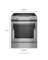 30-Inch 4-Burner Dual Fuel Downdraft Slide-In Range