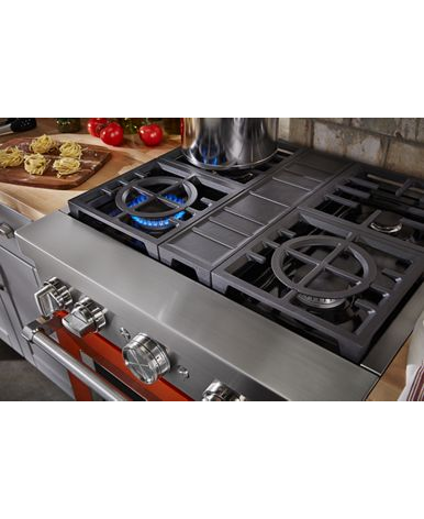 KitchenAid® 30'' Smart Commercial-Style Dual Fuel Range with 4 Burners