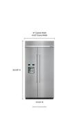 25.0 cu. ft 42-Inch Width Built-In Side by Side Refrigerator