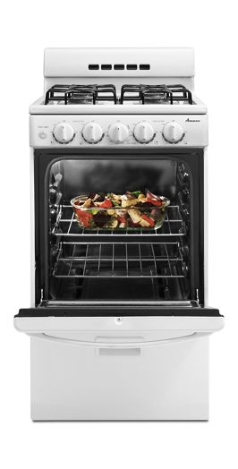 20-inch Gas Range with Compact Oven Capacity.