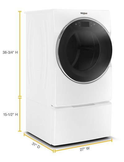 7.4 cu. ft. Smart Front Load Electric Dryer
