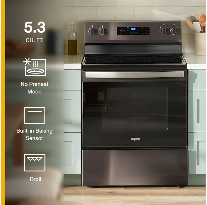 30-inch Electric Range with Steam Clean