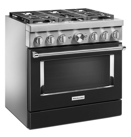 KitchenAid® 36'' Smart Commercial-Style Dual Fuel Range with 6 Burners