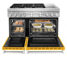 KitchenAid® 48'' Smart Commercial-Style Dual Fuel Range with Griddle