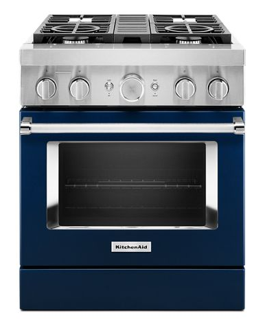 KitchenAid® 30'' Smart Commercial-Style Dual Fuel Range with 4 Burners