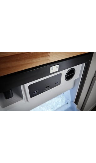 KitchenAid® 18'' Automatic Ice Maker with PrintShield™ Finish.