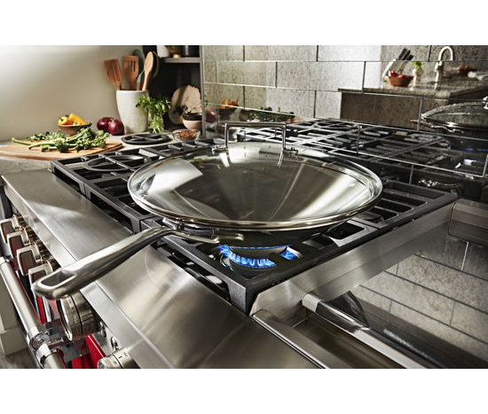 KitchenAid® 48'' Smart Commercial-Style Dual Fuel Range with Griddle