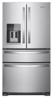 Whirlpool® 36-Inch Wide French Door Bottom Mount Refrigerator.