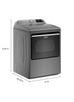 Smart Top Load Electric Dryer with Extra Power - 7.4 cu. ft.