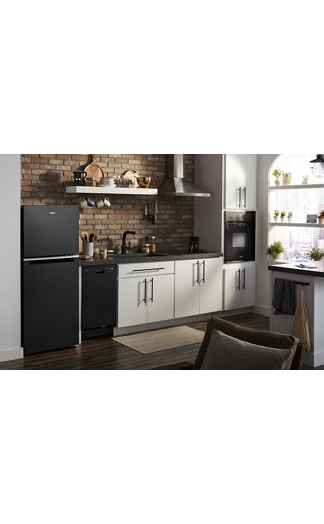 Small-Space Compact Dishwasher with Stainless Steel Tub.