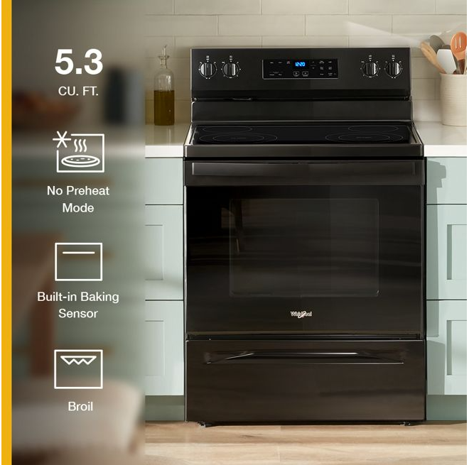 30-inch Electric Range with No Preheat Mode