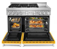  KitchenAid® 48'' Smart Commercial-Style Gas Range with Griddle