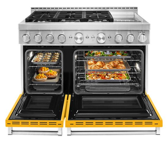  KitchenAid® 48'' Smart Commercial-Style Gas Range with Griddle