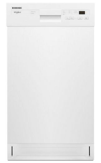 Small-Space Compact Dishwasher with Stainless Steel Tub.