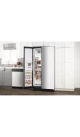 36-inch Side-by-Side Refrigerator with Dual Pad External Ice and Water Dispenser