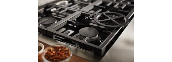 KitchenAid® 48'' 6-Burner Commercial-Style Gas Rangetop with Griddle