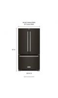 22 cu. ft. 36-Inch Width Counter Depth French Door Refrigerator with Interior Dispense